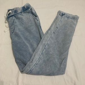 Womens jogger, denim print-medium